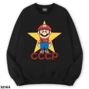 【🔥隔日到店+獨家花色🔥】CCCP聯名超級瑪莉瑪利歐兄弟遊戲二次元動漫週邊加絨男生圓領衛衣