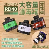 (店+)《🌞工具職人》ＲＤ４０大容量－活性碳濾毒罐　鋰電送風機3M防毒面罩防護面具防塵濾棉　噴漆噴農藥防疫醫療N95口罩過濾罐