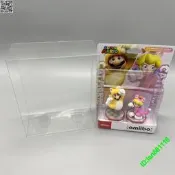amiibo貓馬力歐貓碧琪公主組合套裝展示盒收納盒透明收藏盒