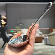 ⚡在臺出⚡這麼深的湯勺搭配螺螄粉更有味!不銹鋼大口喝湯幹飯勺子寬柄 COD0