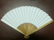 旻泉精品批發網 台灣製紙扇子 8英吋半紙扇子 /一支入(定30) 空白扇子 彩繪扇子 (小紙摺竹片單面紙) MIT製21.5cm手繪扇
