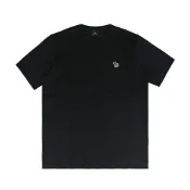【HOTAI購】【PAUL SMITH】後領草寫LOG布標彩色斑馬圖案設計有機棉短袖T恤(男款/黑)