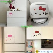 凱蒂貓馬桶貼可愛卡通洗衣機冰箱櫥櫃浴室鏡子氛圍感裝飾貼防水 凱蒂貓貼紙 kitty馬桶貼 浴室貼紙 馬桶蓋貼紙