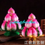 客製 壽桃蠟燭生日蠟燭祝壽賀壽做壽壽星爺爺奶奶大壽佛圣誕菩薩圣誕