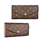 LV Louis Vuitton SARAH 信封造型釦式長夾(多色選)