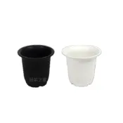(店+)【蔬菜之家】高腳盆加厚型2.5吋 黑色.白色共2色可選丸盆 花盆 塑膠花盆 蔬菜盆 多肉盆 育苗盆