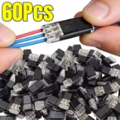 D2/D3 快速接線端子 - 3Pin 方式插頭電連接器 - 防水、無焊 - 兩路電接頭適配器 - DIY 維修配件
