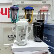 【台灣出貨】冰壩杯 搖搖杯 運動水杯 夏天水杯 新款蛋白粉搖搖杯食品級高顏值男女生體育生便攜運動健身專用水杯