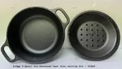 全新美國原裝LODGE 8吋雙柄鑄鐵鍋/湯鍋/SERVING POT 2QT 1892CC (L2SP3)