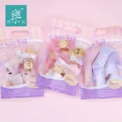 台灣現貨《樂+時光》原創百分百手提雪Q餅包裝袋 食品拉鍊袋 曲奇烘焙零食糖果自立袋 牛軋糖包裝袋