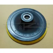 (店+)5吋(125mm)魔鬼氈底盤 4吋砂輪機轉換打蠟盤 4吋手持式砂輪機用打蠟底盤 黏扣研磨打蠟盤 轉接電鑽接桿