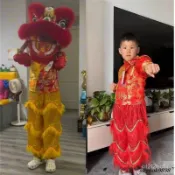 【派對錶演】高級羊毛 舞獅 舞獅頭 醒獅 可眨眼 醒獅獅頭 獅子頭 舞龍舞獅 道具 醒獅獅頭 舞獅衣服 民俗技藝AH