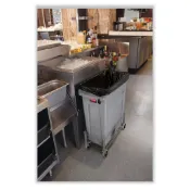 【美國Rubbermaid】SlimJim通風式垃圾桶/連鎖餐飲、飯店指定使用/廚房/物業/社區/回收場/長方形垃圾桶