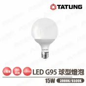 永光照明 〖大同TATUNG〗LED E27 G95 球型燈泡 15W 全電壓 白光/黃光 GB95 〖永光燈飾〗TATUNG-BL-15W-865-G95