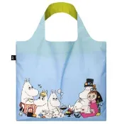 【LOQI】春捲包/購物袋-MOOMIN嚕嚕咪 野餐(環保回收材質.無扣帶與暗袋)