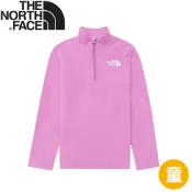 悠遊山水戶外生活館 【The North Face 兒童半襟刷毛衣《粉紫色》】8AZM/登山/保暖衣/健行/立領T