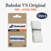 Babolat VS Original 握把布 12入組｜乾爽吸汗款 適用網球/羽球拍｜薄型止滑握把帶