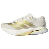 JS4952 adidas Adizero Boston 13 輕盈舒適耐磨回彈 低幫 訓練跑步鞋 女款 白金色