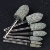 【職人工坊】花點帶柄海綿-子彈型 花點海綿 砂輪 研磨 砂輪 磨頭 芝麻輪 海綿輪 拋光輪【5320】