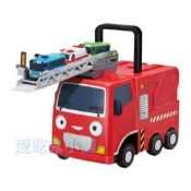 韓國-小巴士tayo雲梯車(不含小車) 玩具遊戲 法蘭克 消防車 手提 車子收納盒