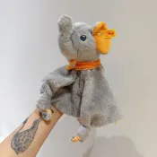 德國 Steiff 金扣大象安撫巾
