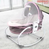 【精選】嬰兒電動搖搖椅新生兒搖搖床寶寶哄睡覺安撫搖椅音樂便攜