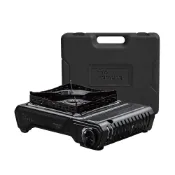 (店+)【Pro Kamping 領航家】4.1kW 黑武士卡式爐 PK-4100III 附收納硬盒 (防風雙焰瓦斯爐 銅合金爐頭 露營大火力單口爐)