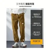 (店+)運動長褲男生燈芯絨衛褲加絨加厚工作褲刷毛褲運動褲大尺碼棉褲防風禦寒褲內刷毛褲滑雪褲寬鬆休閒保暖褲鬆緊腰休閒褲褲子男裝下著