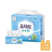 【MAY FLOWER 五月花】新柔韌抽取式衛生紙 110抽x12包x2串
