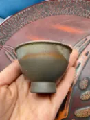 古瓷堂日本回流瓷器 柴燒備前燒名家陶峰作 手作茶器 日本備前燒茶碗 茶道美學 侘寂風茶具 獨特釉色