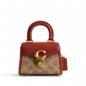 COACH 金屬徽標頂部提手 漆皮 迷你戴妃包 CP400/CP399~【 菲尼斯 國際精品 ★初秋極享】