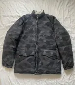  a bathing ape 迷彩 羽絨外套 