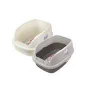 (店+)【CATIDEA 貓樂適】麵包貓砂盆L(半罩式/加高) 貓咪專用 貓便盆 貓砂盆 貓盆