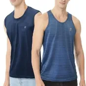 【pierre cardin 皮爾卡登】3件組 雙紋漸層吸排涼爽透氣速乾背心-速(2款可選/男背心)
