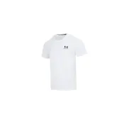(店+)【UNDER ARMOUR】1373997-100 純色運動服跑步訓練上衣短袖T恤 男款 白色