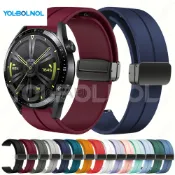 華為 Watch GT2 Pro 錶帶 Huawei GT 2 GT3 46mm 42mm 矽膠腕帶 折疊扣錶帶