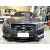 賓士 W212 後期 AMG 小改款 專用 運動版 鋼琴烤漆黑 前下巴 前鏟 前定風翼 前擾流板 下擾流板 保險桿 改裝