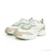 FILA 休閒鞋 白 卡其 皮革 復古 小白鞋 女 5J952Y175
