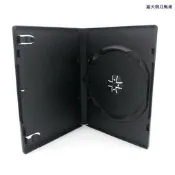 【甄選】光蝶盒DVD塑膠蝶盒烏單盒CD殼單蝶裝14厘方盒單片長黑色包裝盒子（10個起批滿300出貨）