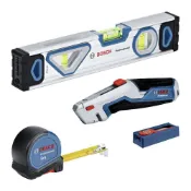 BOSCH 博世 PRO專業手工具13件組 (捲尺/工具刀/刀片/水平尺)