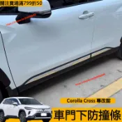 Toyota Corolla Cross 車門下防撞條 車身下防撞條 車門下飾條 汽車 亮條 不鏽鋼材質 CC改裝配件