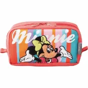 日本 Skater Disney 復古米妮拉鍊筆袋 米老鼠 刺繡 鉛筆盒 收納包 化妝包＊夏日微風＊｜APP下單最高再賺22%點數