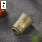 【化雲】宜興原礦紫砂主人杯 品茗杯 泥繪聞香杯 小客杯 功夫茶具 茶杯