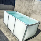帆布魚池雙層支架 養魚水箱 刀刮布蓄水池 家用加厚白色魚池
