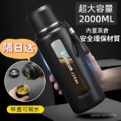 (店+)德國茶水分離玻璃水杯大容量玻璃杯800ML/1000ML耐高溫防爆水壺 泡茶杯子保溫杯 隨行杯 玻璃水瓶泡茶壺