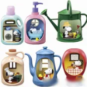 6 件裝 5 厘米花生動漫人物 SNOOPY's LIFE in a BOTTLE 模型史努比的可動人偶玩具兒童禮品飾品