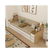 (店+)小戶型客廳家用實木沙發羅漢床兩用儲物收納卡座櫃子定製單人直排