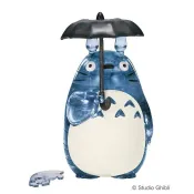 真愛日本 宮崎駿 吉卜力 龍貓撐傘灰 龍貓totoro 立體拼圖 42P 琉璃水晶 益智遊戲 拼圖 兒童玩具