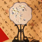 多款 舞蹈表演扇子 古風扇子 手工扇子 刺繡扇子 宮廷扇 中國風扇子 圓扇子 流蘇扇子 團扇 古典扇子 雙面扇子 A32