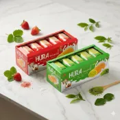 【HURA】 越南迷你瑞士卷 斑蘭香蘭/草莓夾心 10入 蛋糕點心 Bolu Gulung Isi Krim 180g